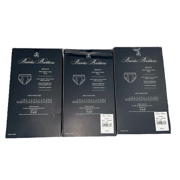 Brooks Brothers Men 3 Pack Stretch Brief size L fits 38-40 NEW - Picture 4 of 5